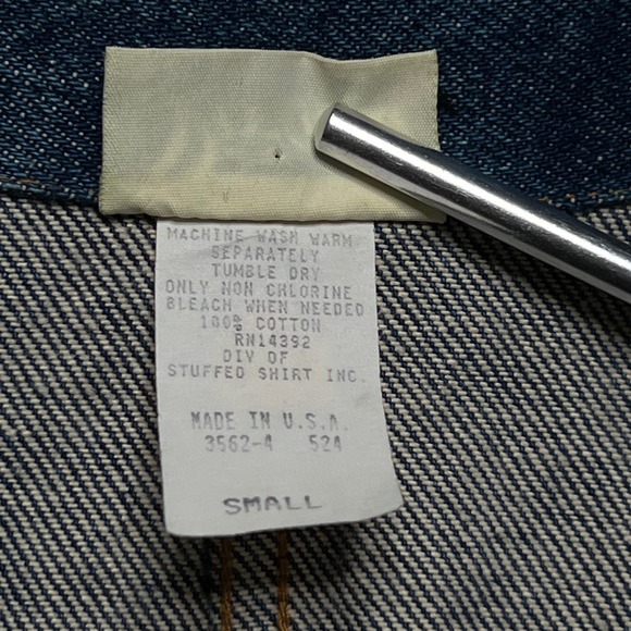 Vivaldi Jeanswear Vintage Denim Blazer Jacket Medium Wash Made in USA Small - Picture 4 of 12
